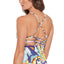 Salt + Cove Salt + Cove Juniors' Zebra-print Cross-back Tankini Top Multi Zebra