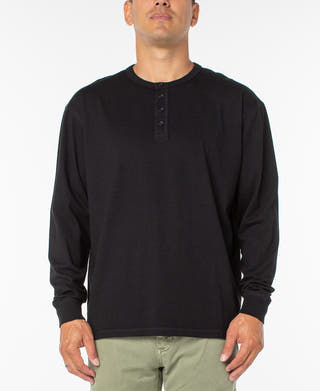 Sanctuary Henley T-shirt Black