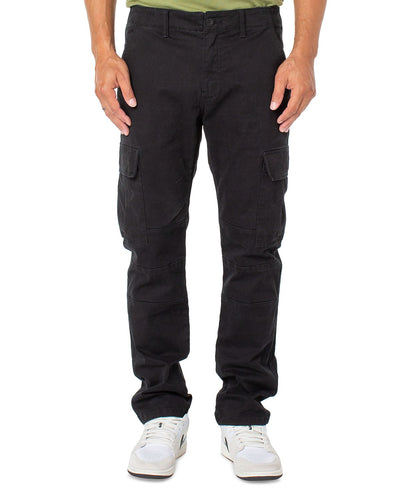 Sanctuary Satin Cotton Twill Pants Black