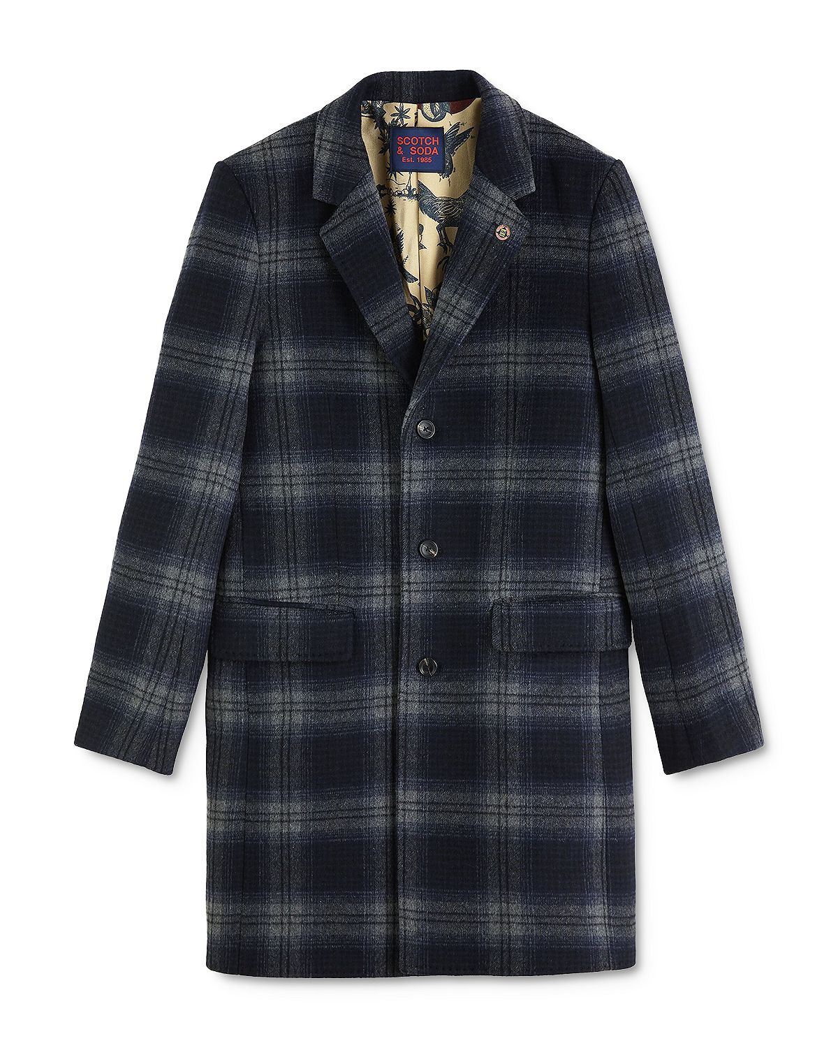 Scotch & Soda Classic Fit Single-breasted Coat Combo A