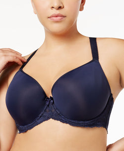 Sculptresse By Panache Sasha Plus Plunge Lace Bra 9506 Ink thumbnail 1