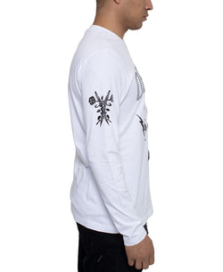 Sean John Long-sleeve Defiant 1 Graphic T-shirt Bright White thumbnail 2