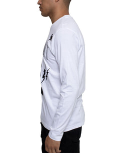 Sean John Long-sleeve Defiant 1 Graphic T-shirt Bright White thumbnail 3