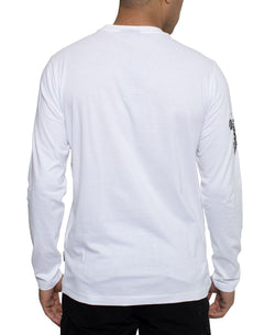 Sean John Long-sleeve Defiant 1 Graphic T-shirt Bright White thumbnail 4