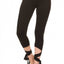 ShoSho Black Dance-Inspired Wrap-Around Capri Legging