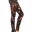 ShoSho Black Floral Print Zipper Tregging