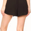 ShoSho Black Paper-Bag Waist-Sash Short