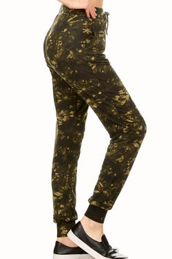 ShoSho Olive Tie-Dye Print Jogger thumbnail 2