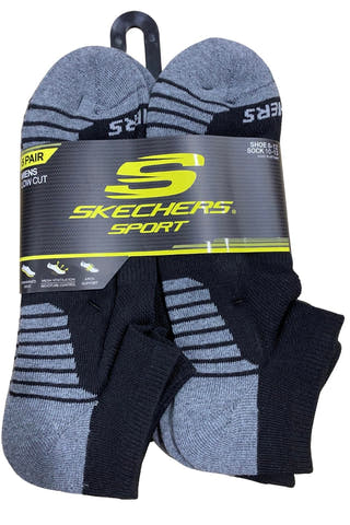 Sketchers Men's Black/Grey Performance Socks