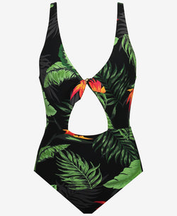 Skinny Dippers Fuji Ninj Reversible Tummy Control Cut-out One Piece Swimsuit Black Multi thumbnail 3