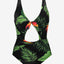 Skinny Dippers Fuji Ninj Reversible Tummy Control Cut-out One Piece Swimsuit Black Multi