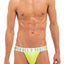 Skull and Bones Neon Green and Blue Sport Mesh Jock