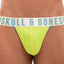 Skull and Bones Neon Green and Blue Sport Mesh Jock