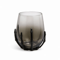 Smoky Skeletal Hand Stemless Glass thumbnail 2