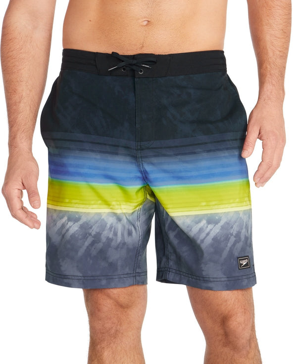 Speedo Regular Fit Swim Trunks Swimwear Black Blue Green