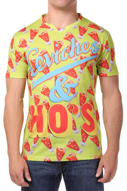 Spenglish Lime Green Ceviches & Ho's Tee thumbnail 1