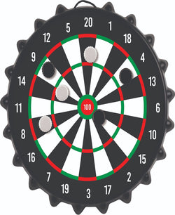 Studio Mercantile Closeout! Game Magnetic Bottle Cap Dartboard Black thumbnail 1