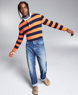 Sun + Stone Ouigi Theodore Sun + Stone Relaxed Fit Jeans Dark Wash thumbnail 3