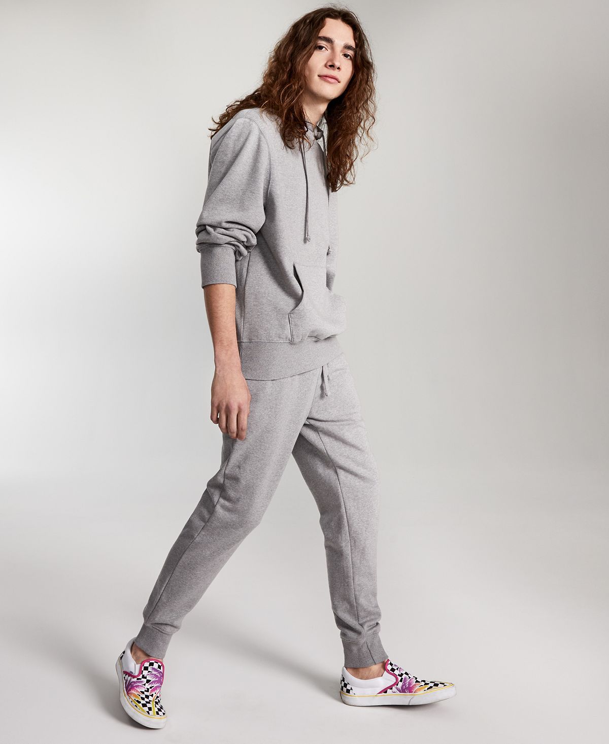 Sun + Stone Sun + Stone Garment-washed Fleece Joggers Light Pewter