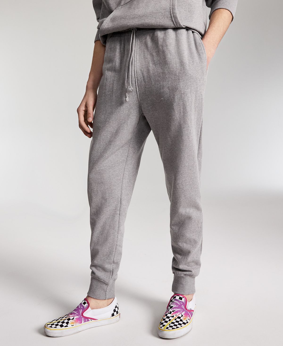 Sun + Stone Sun + Stone Garment-washed Fleece Joggers Light Pewter