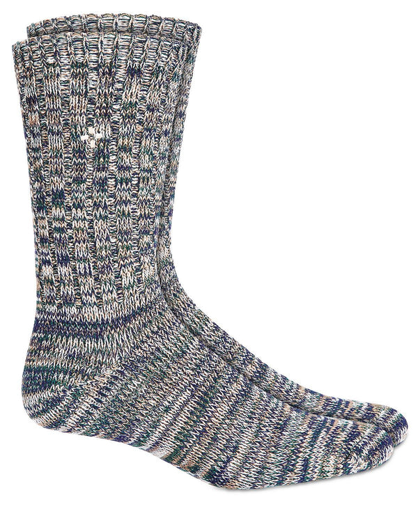 Sun + Stone Sun + Stone Marled Socks Green Navy
