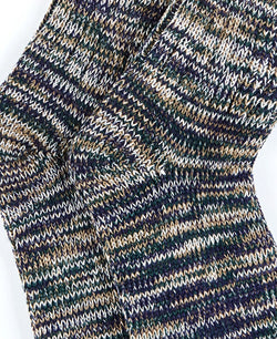 Sun + Stone Sun + Stone Marled Socks Green Navy thumbnail 2