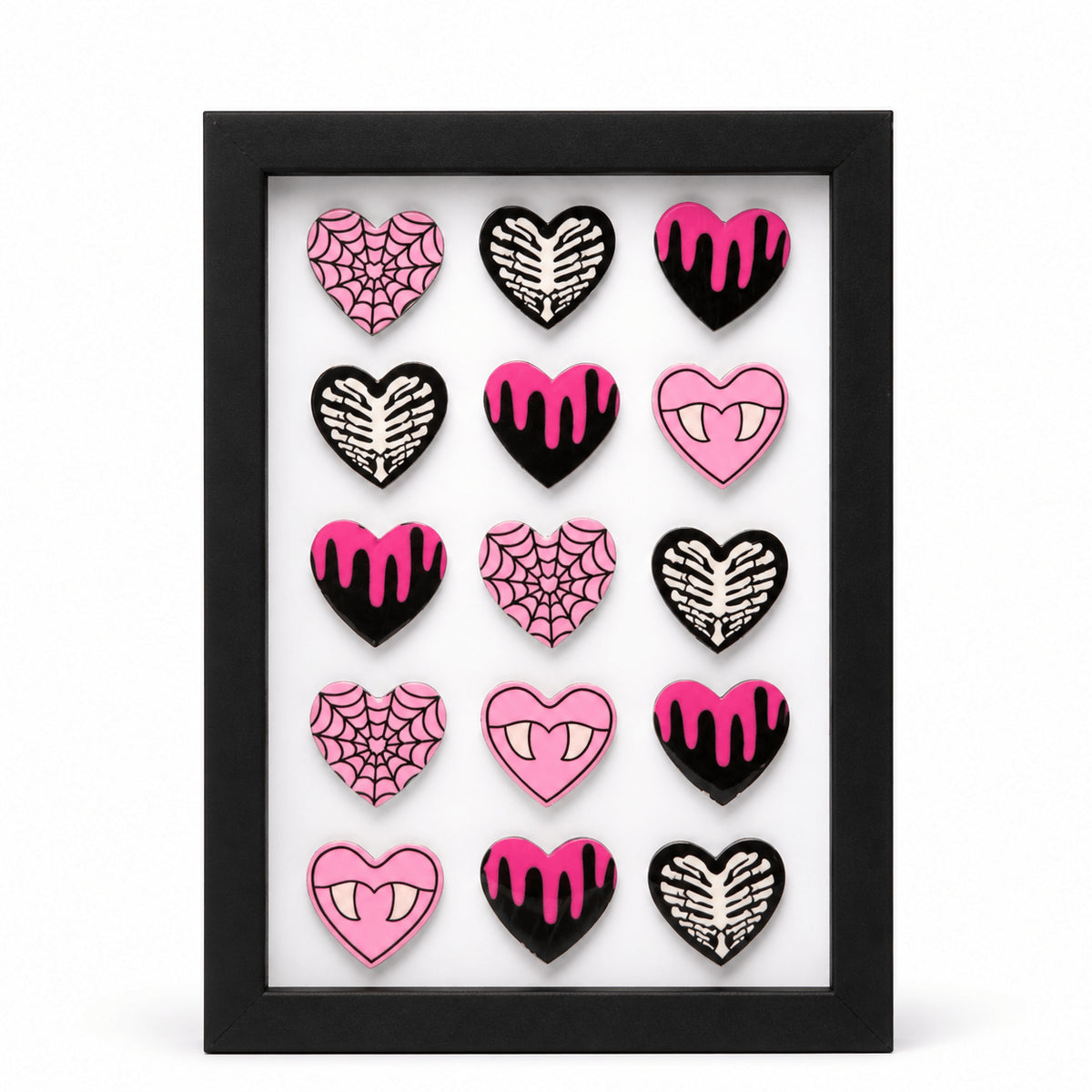 Sweet & Spooky Pink Gothic Heart Shadow Box
