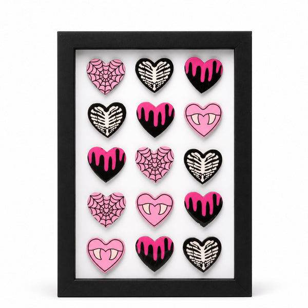 Sweet & Spooky Pink Gothic Heart Shadow Box
