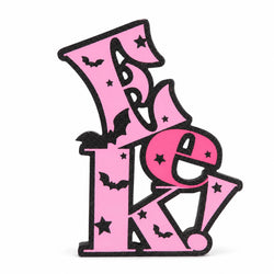 Sweet & Spooky Pink “SPOOKY” Tabletop Sign thumbnail 2