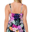 Swim Solutions Princess-seam Tankini Top Black Deco Floral