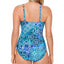 Swim Solutions Santorini Printed Strappy-front Tummy Control One-piece Swimsuit Santorini