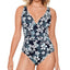 Swim Solutions Sea Confetti Printed Tummy Control One-piece Swimsuit Sea Confetti
