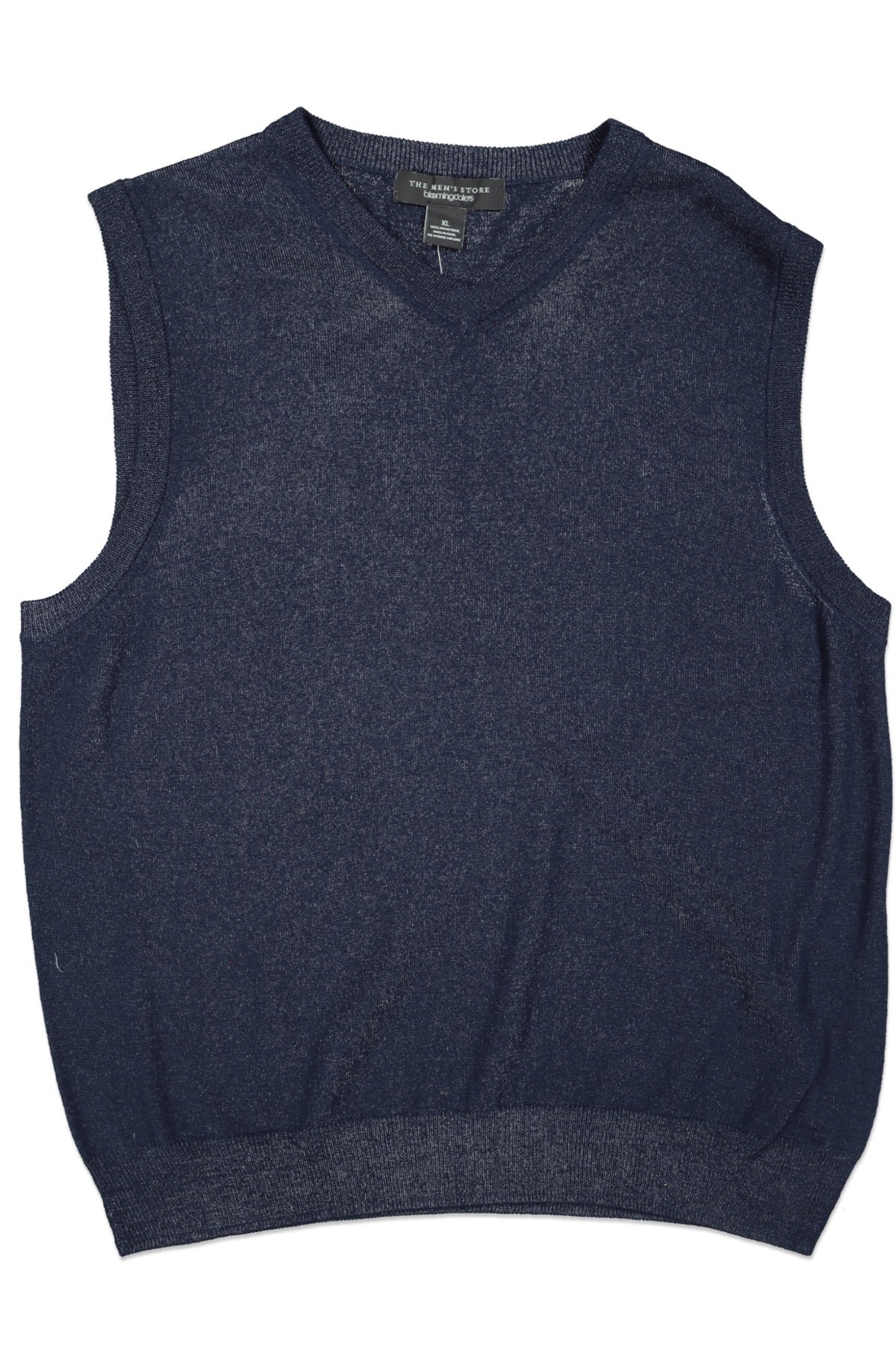 THE MENS STORE JERSEY VNECK VEST BLUE