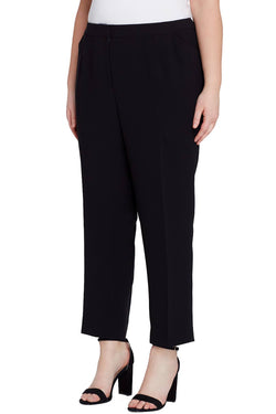Tahari ASL PLUS Black Contemporary High-Rise Skinny Suit Pant thumbnail 1