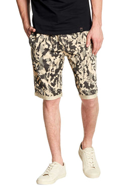 Tailored Recreation Premium Beige Side Pocket Camo Print Short thumbnail 2