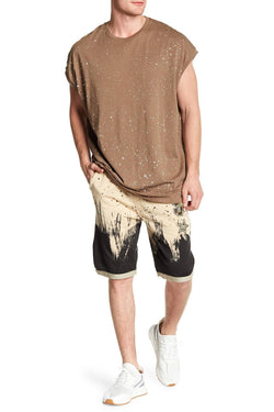 Tailored Recreation Premium Beige Splatter Patch Short thumbnail 3