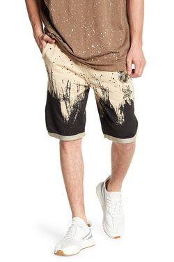 Tailored Recreation Premium Beige Splatter Patch Short thumbnail 2