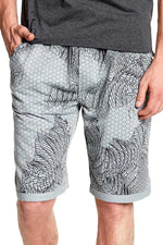 Tailored Recreation Premium Grey Honeycomb Printed Short