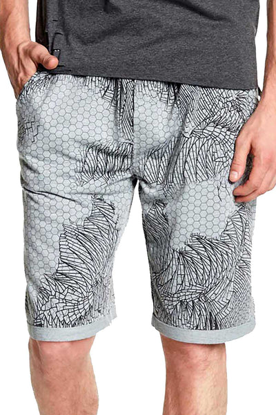 Tailored Recreation Premium Grey Honeycomb Printed Short