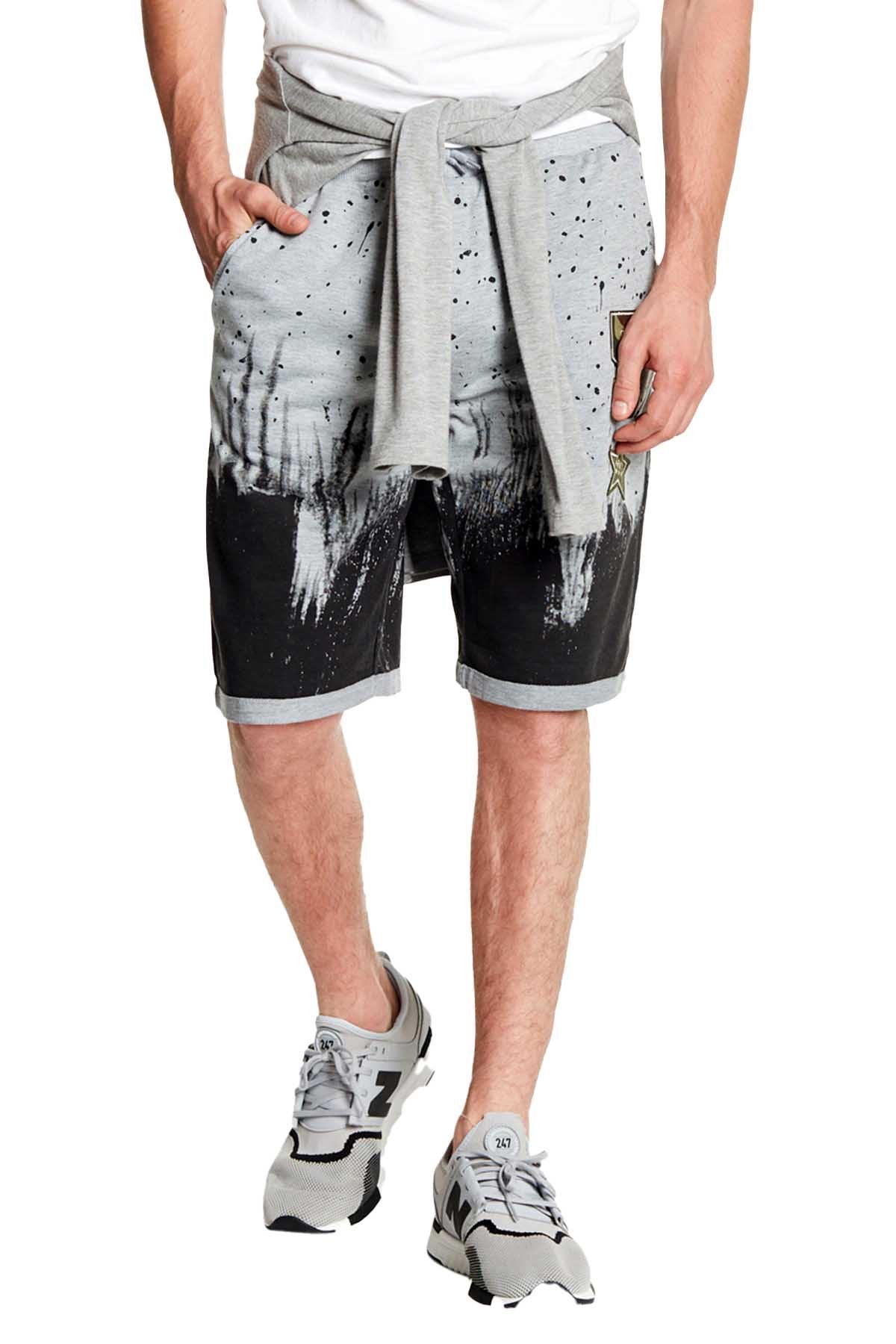 Tailored Recreation Premium Grey Splatter Patch Short