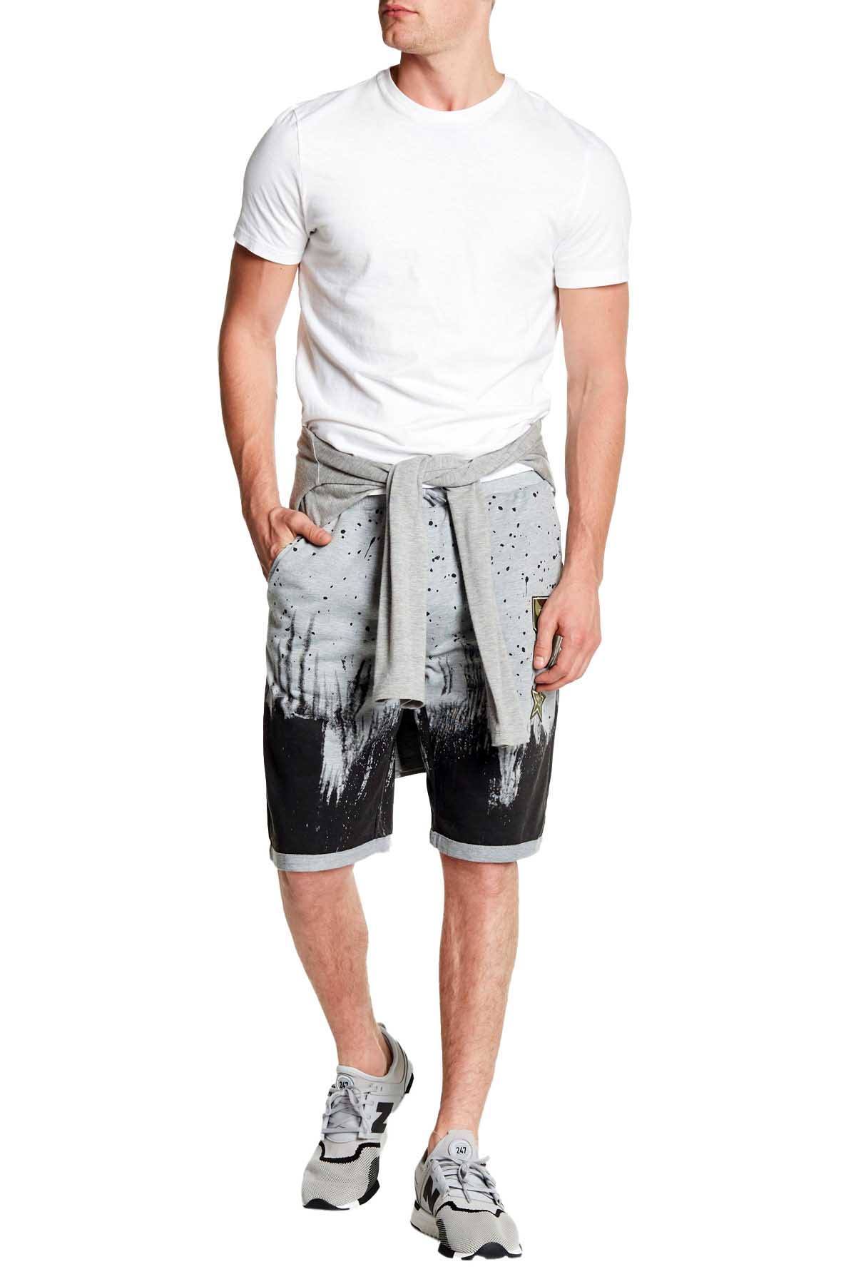 Tailored Recreation Premium Grey Splatter Patch Short