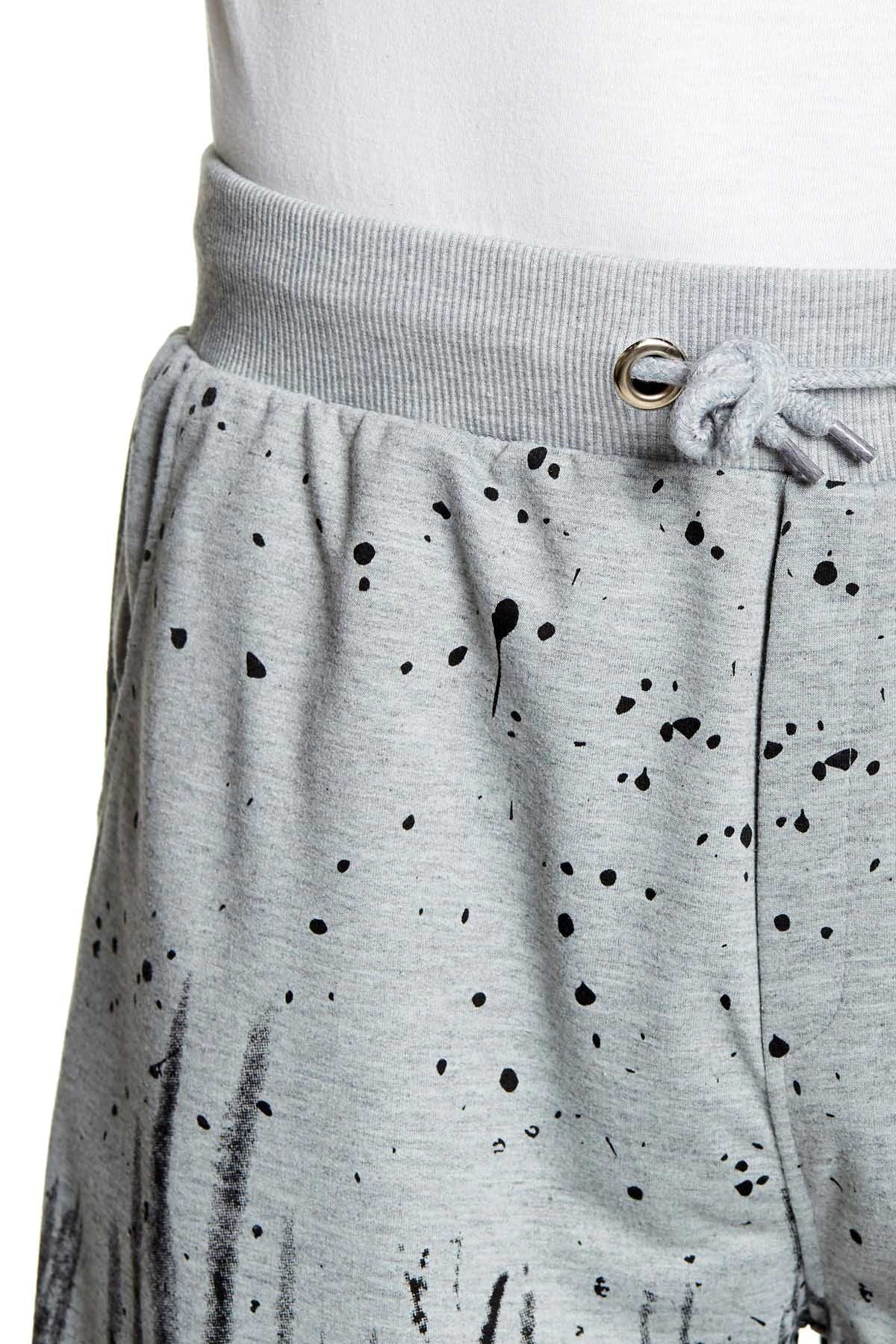 Tailored Recreation Premium Grey Splatter Patch Short