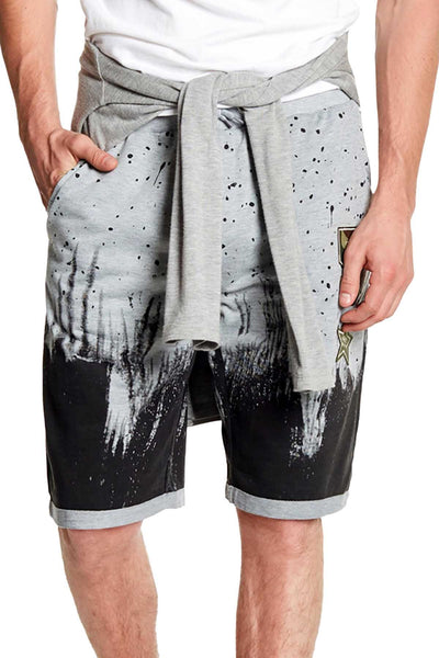Tailored Recreation Premium Grey Splatter Patch Short