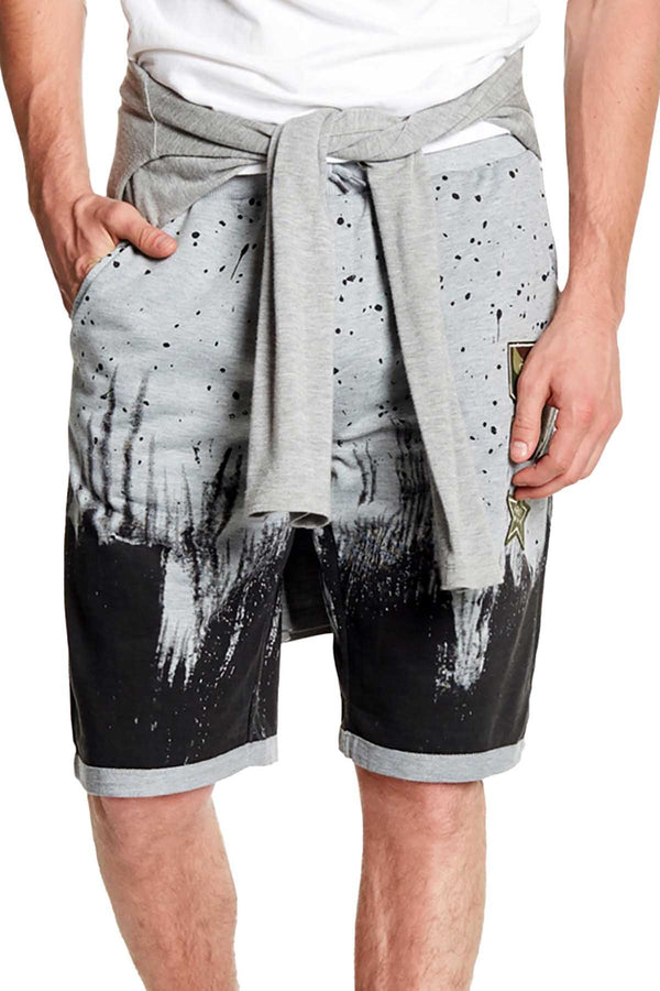 Tailored Recreation Premium Grey Splatter Patch Short