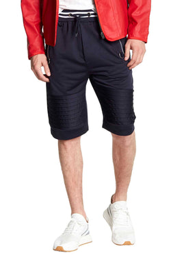 Tailored Recreation Premium Navy Solid Zip-Pocket Short thumbnail 2