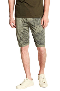 Tailored Recreation Premium Olive Honeycomb Printed Short thumbnail 4