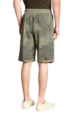 Tailored Recreation Premium Olive Honeycomb Printed Short thumbnail 3