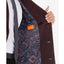 Tallia Overcoat With Removable Sherpa Collar Wine