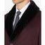 Tallia Overcoat With Removable Sherpa Collar Wine