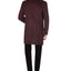 Tallia Overcoat With Removable Sherpa Collar Wine